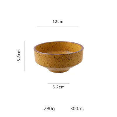 Japanese Style Rough Pottery Bowl