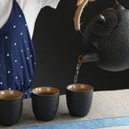 Black Ceramic Tea Cup