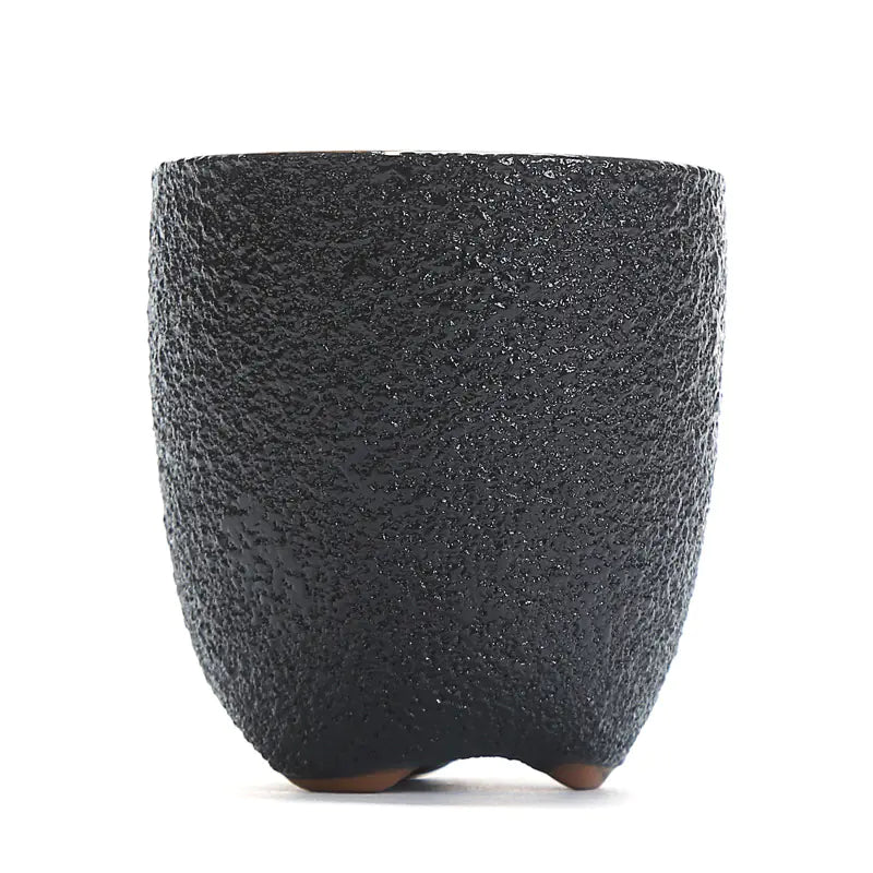 Black Ceramic Tea Cup
