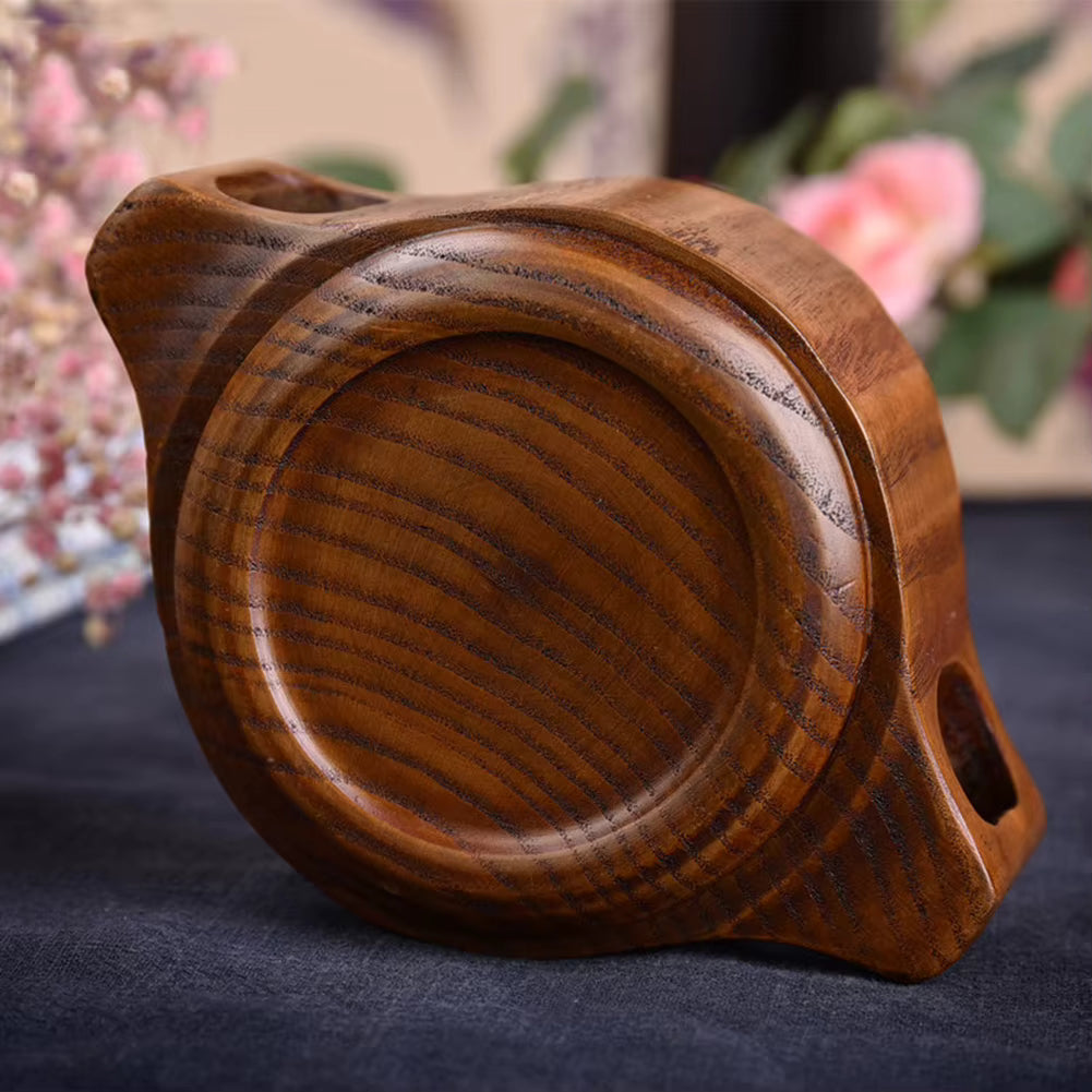 Wooden Tea Cup with Double Handles