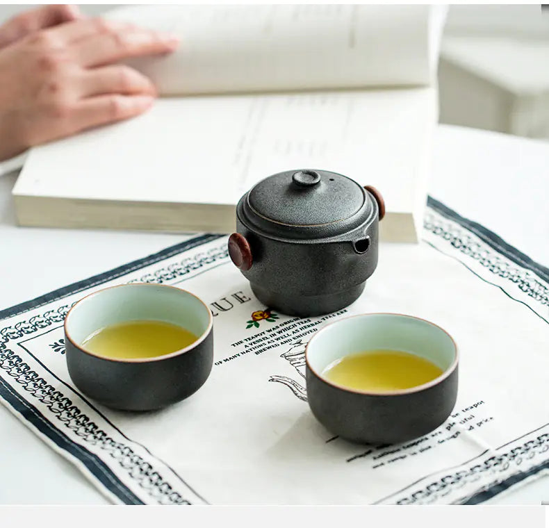 Ceramic Travel Tea Set