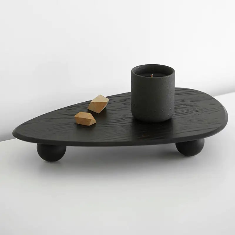 Solid Wood Kitchen Table with High Tray