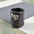 Japanese Style Ceramic Tea Cup with Circle Pattern