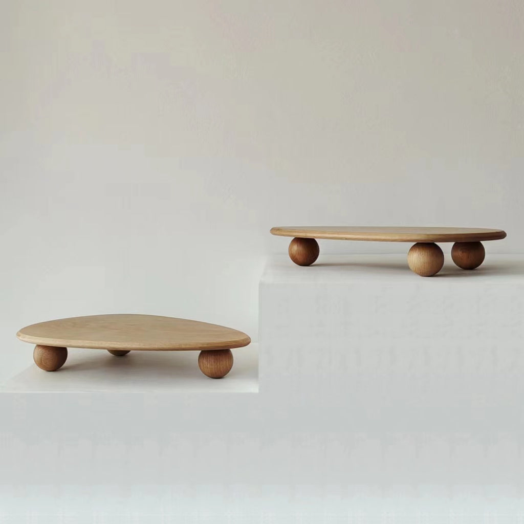 Solid Wood Kitchen Table with High Tray