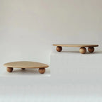 Solid Wood Kitchen Table with High Tray