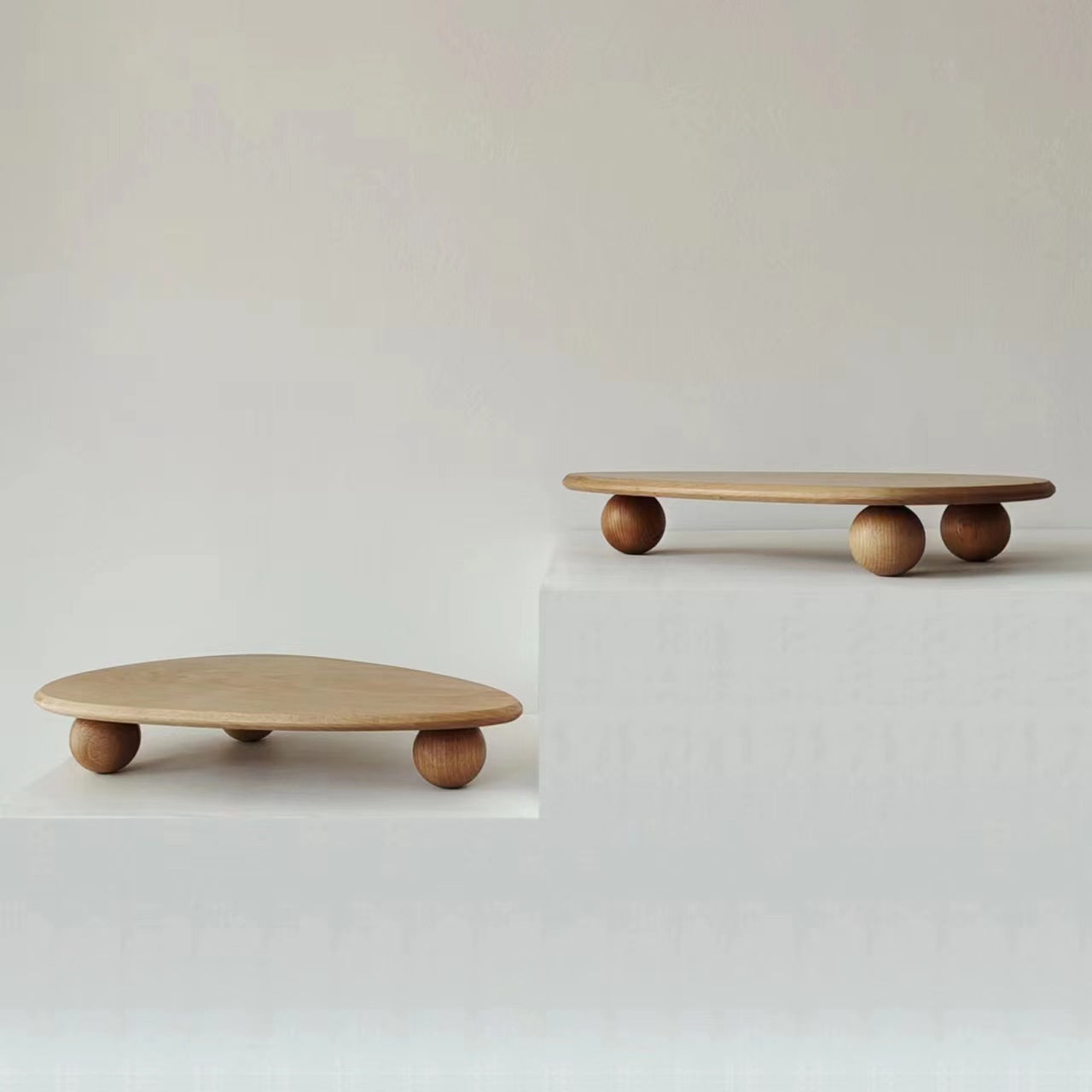 Solid Wood Kitchen Table with High Tray