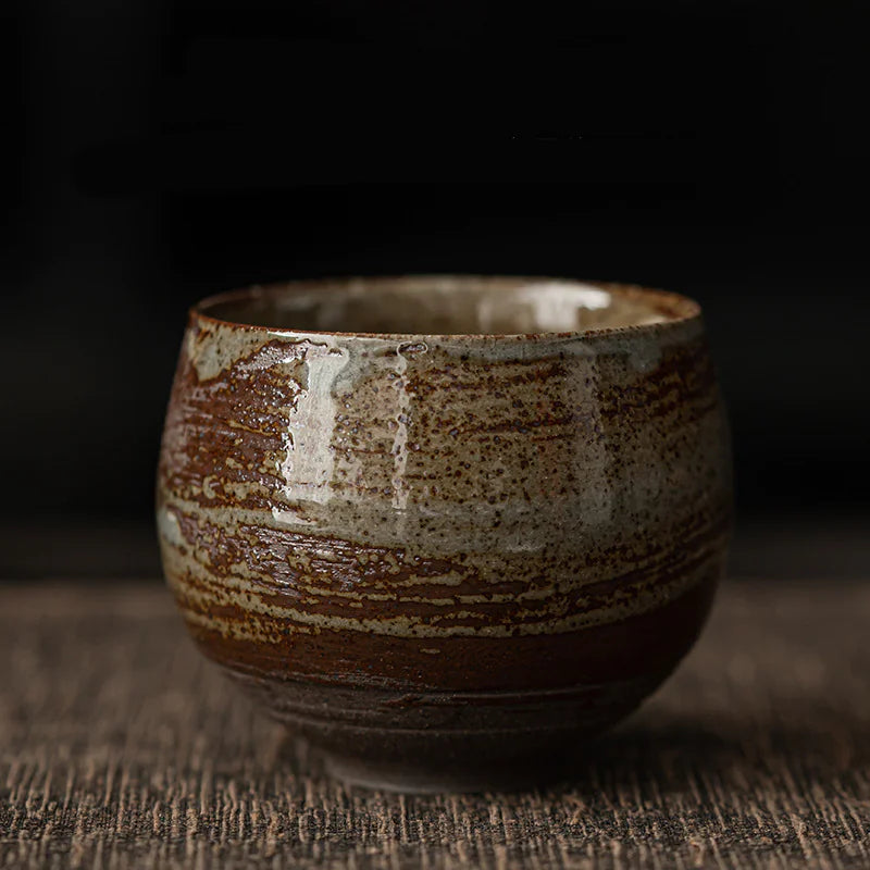 Japanese Coarse Pottery Tea Cups