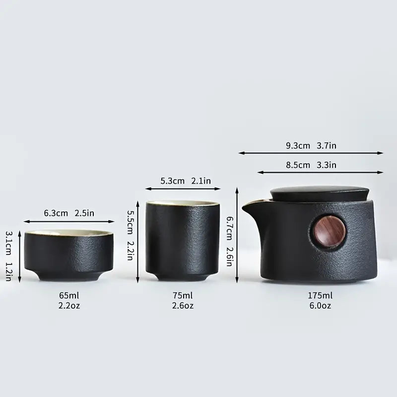 Portable Pottery Tea Set