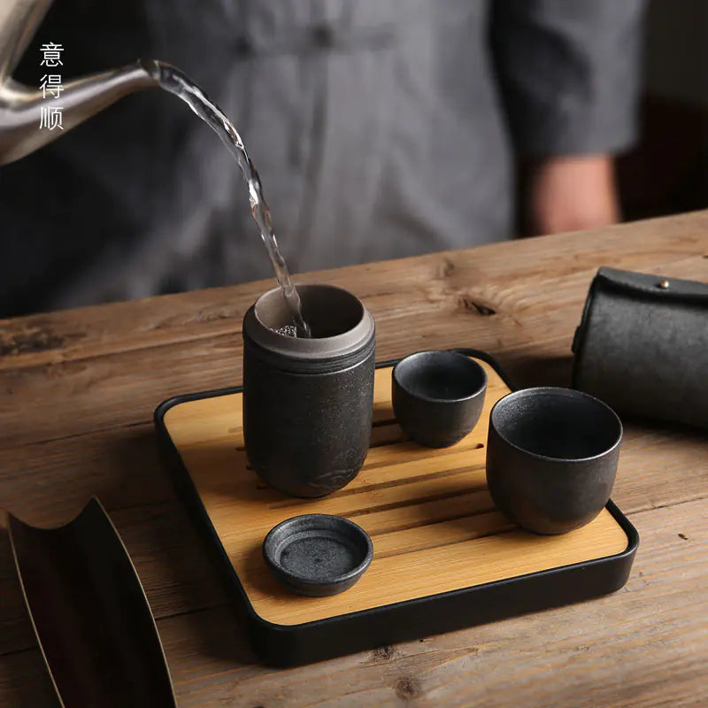 Ceramic Travel Tea Set