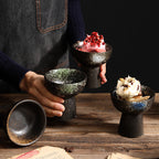 Japanese-style Ceramic Tall Bowl for Snacks