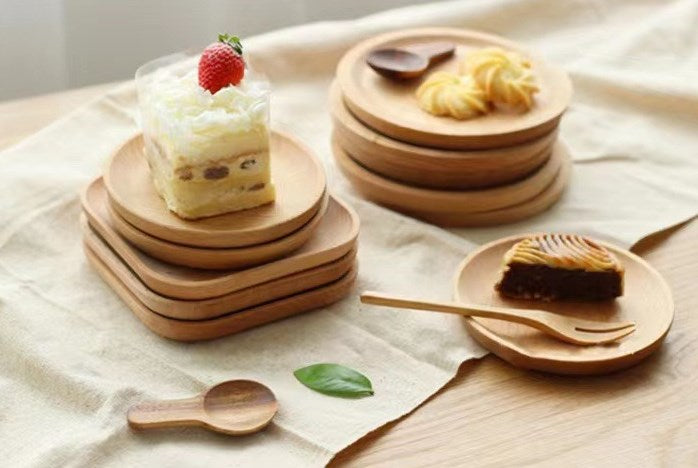 Wooden Dessert Plate