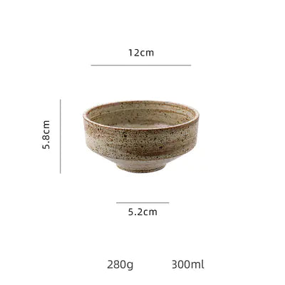 Japanese Style Rough Pottery Bowl