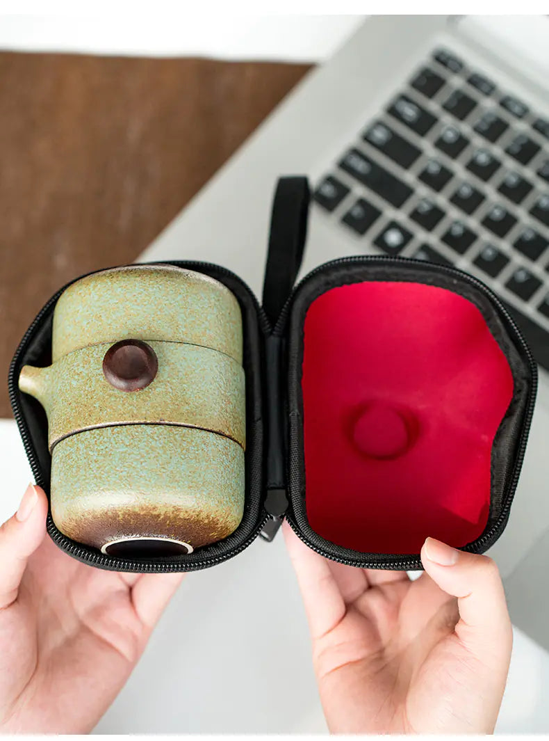 Ceramic Travel Tea Set